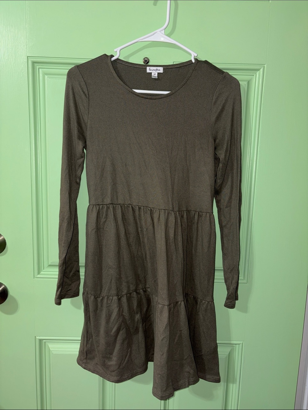 Love Fire Green Long Sleeve Dress - Women’s size Small
